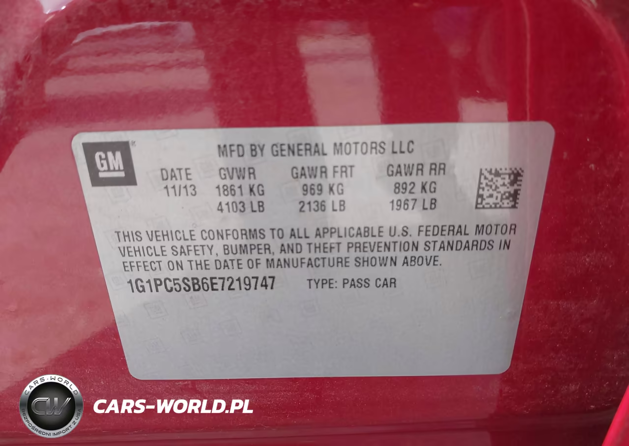 2014 Chevrolet Cruze 1Lt Auto VIN:1G1PC5SB6E7219747 - 9