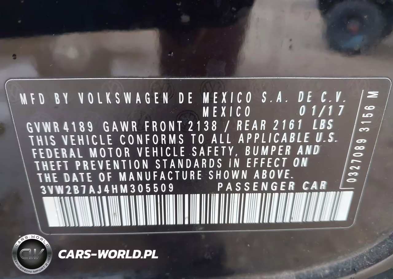 2017 Volkswagen Jetta 1.4T S VIN:3VW2B7AJ4HM305509 - 9