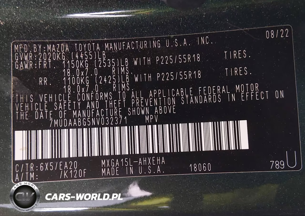 2022 Toyota Corolla Cross Xle VIN:7MUDAABG5NV032371 - 9