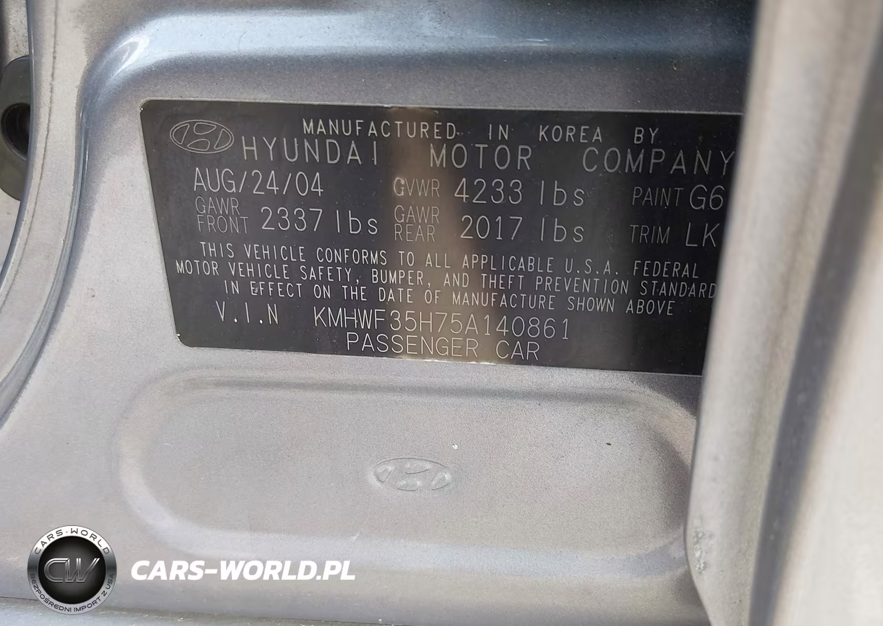 2005 Hyundai Sonata Gls-Lx VIN:KMHWF35H75A140861 - 9