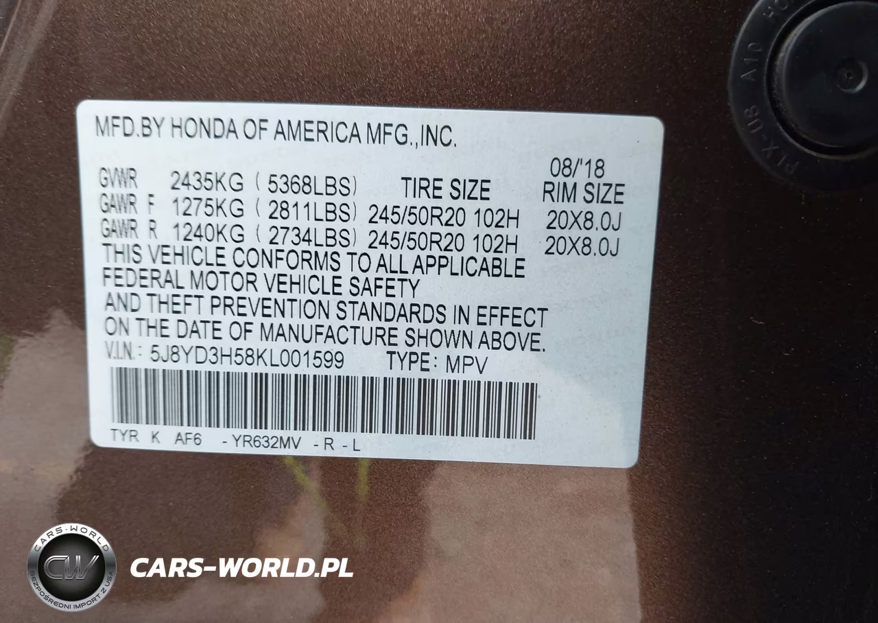 2019 Acura Mdx Tech Pkg VIN:5J8YD3H58KL001599 - 9