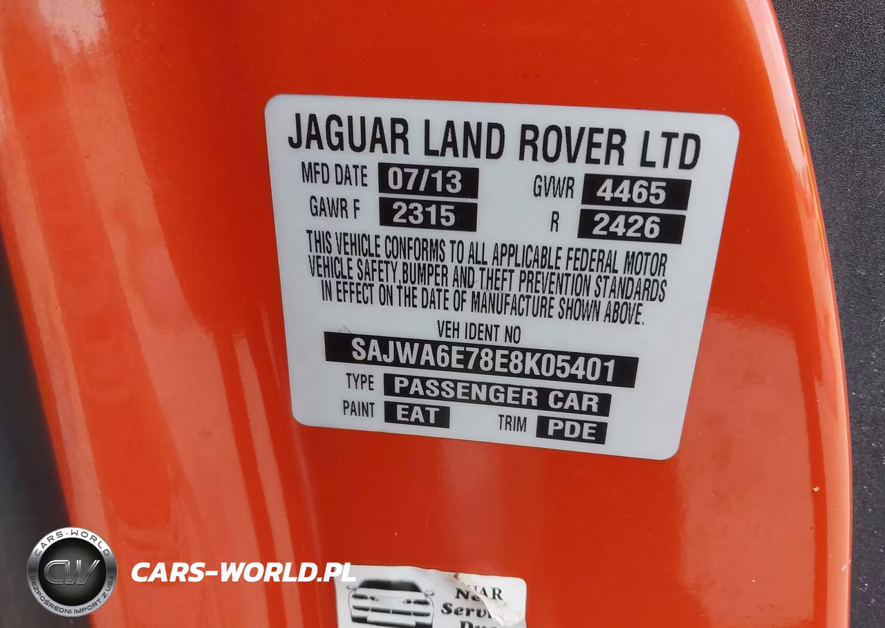 2014 Jaguar F-Type VIN:SAJWA6E78E8K05401 - 9