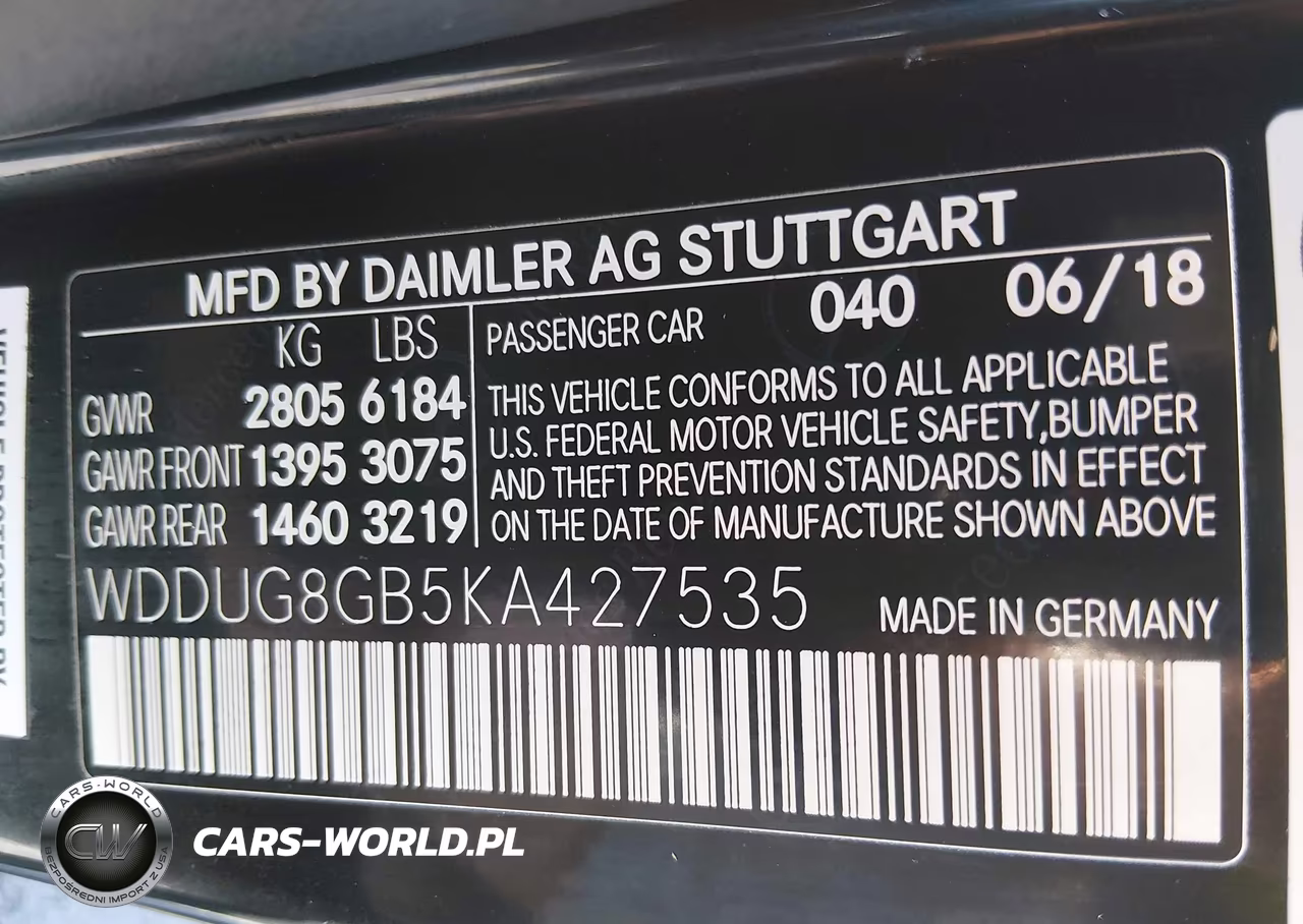 2019 Mercedes-Benz S 560 4Matic VIN:WDDUG8GB5KA427535 - 9