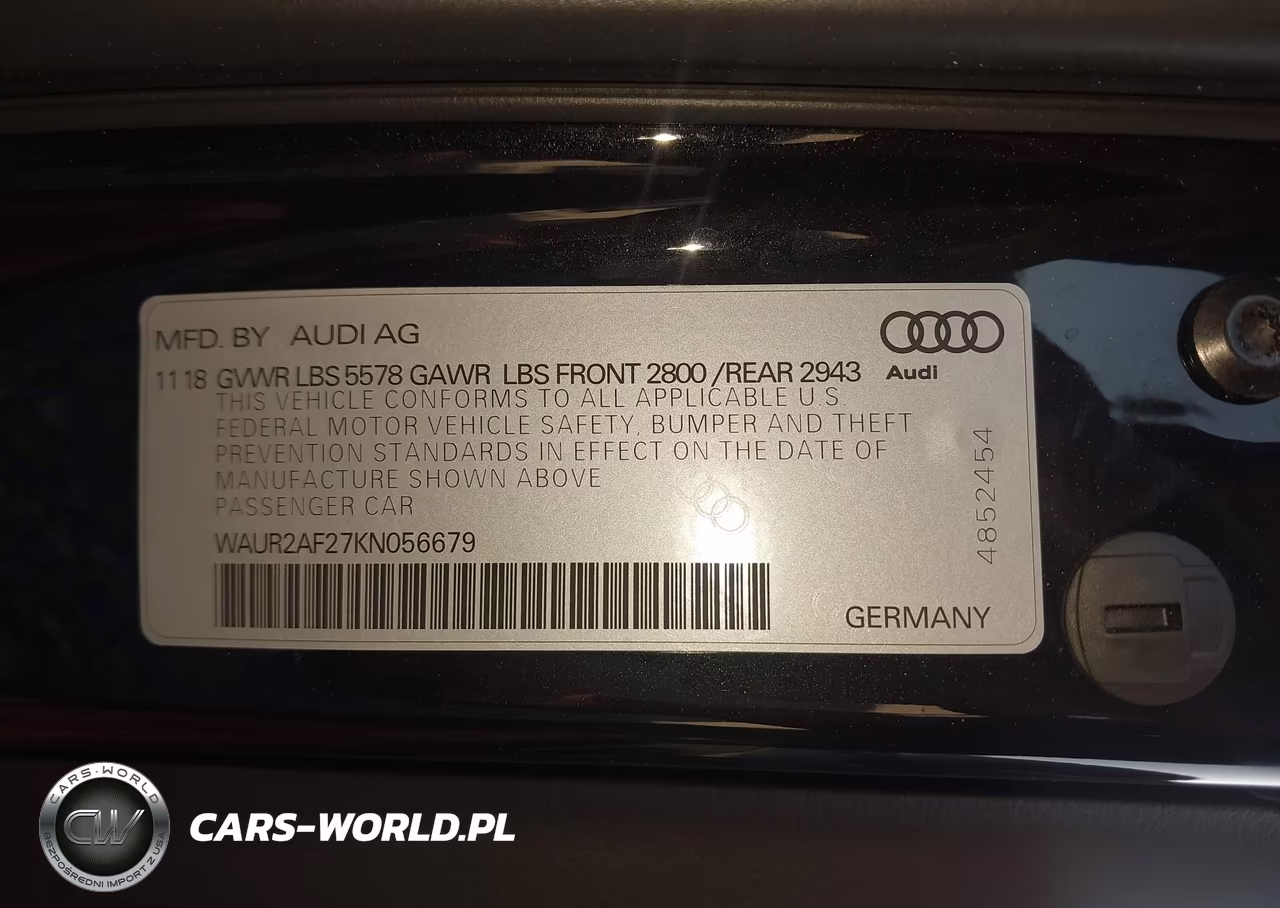 2019 Audi A7 55 Premium VIN:WAUR2AF27KN056679 - 9