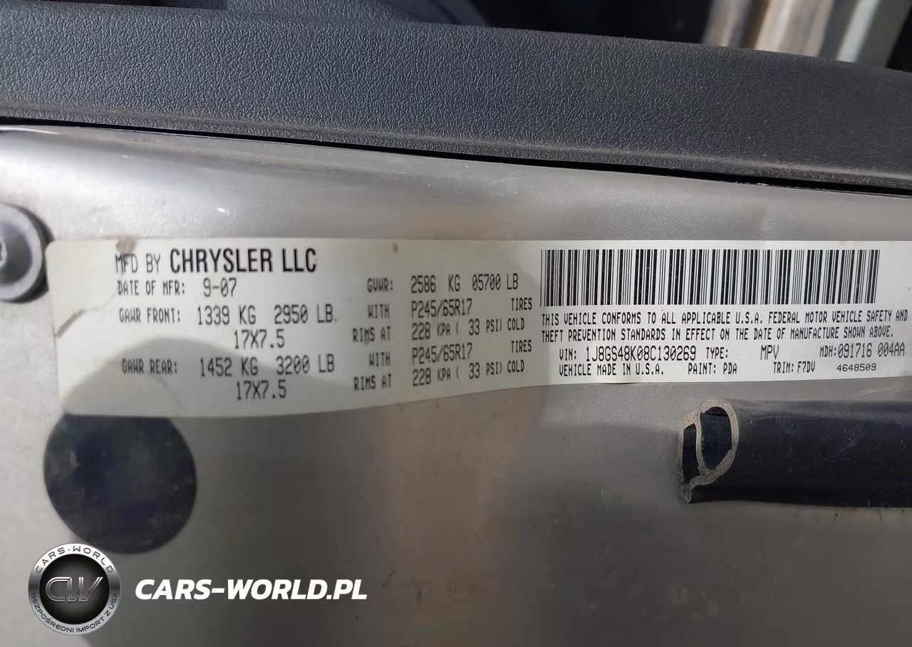 2008 Jeep Grand Cherokee Laredo VIN:1J8GS48K08C130269 - 9