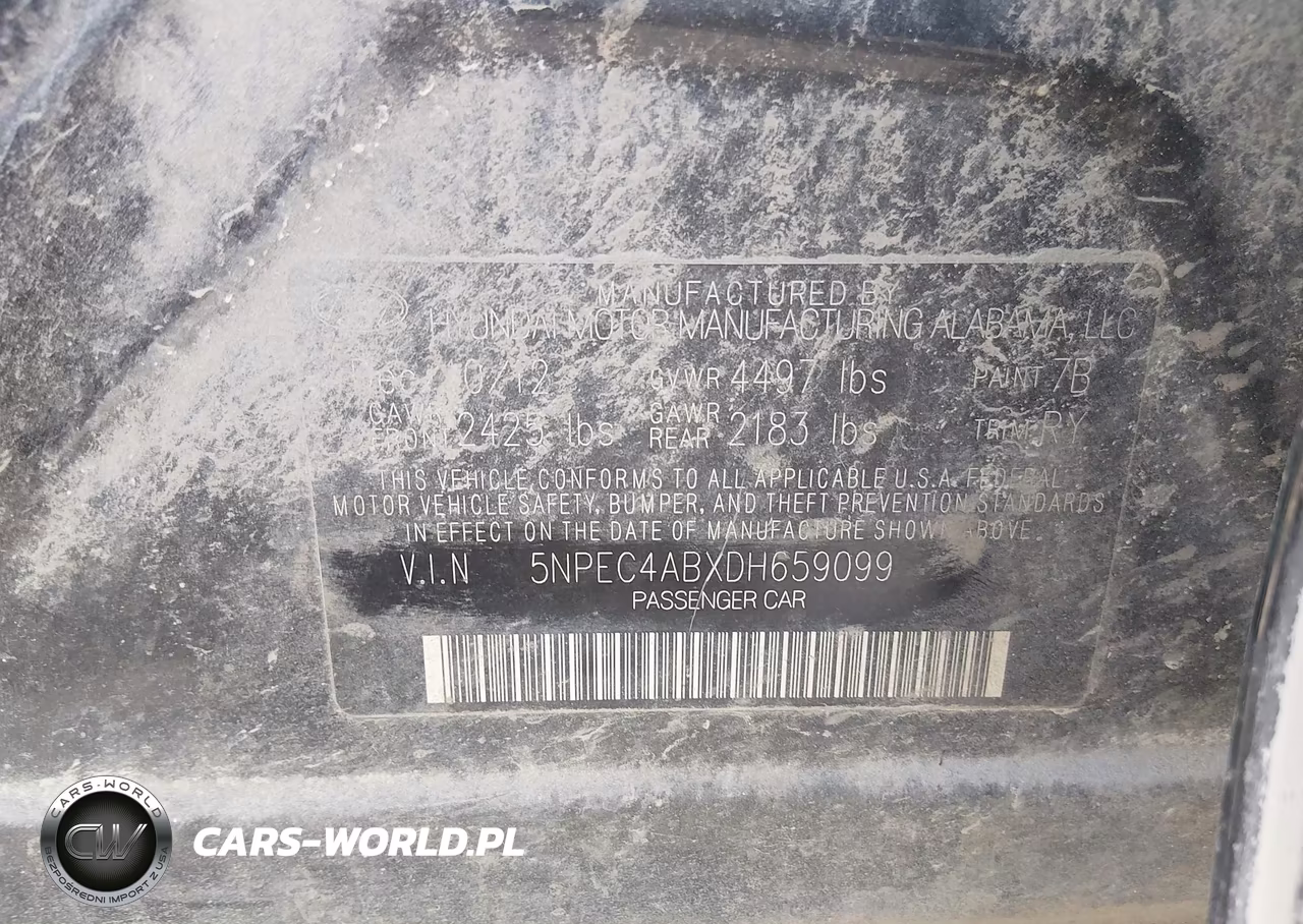 2013 Hyundai Sonata Limited 2.0T VIN:5NPEC4ABXDH659099 - 9