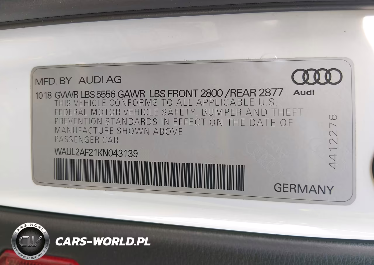 2019 Audi A6 55 Premium VIN:WAUL2AF21KN043139 - 9