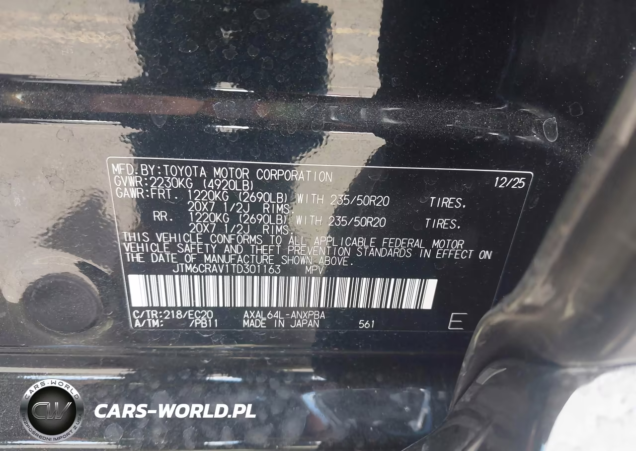2026 Toyota Rav4 Xse VIN:JTM6CRAV1TD301163 - 9