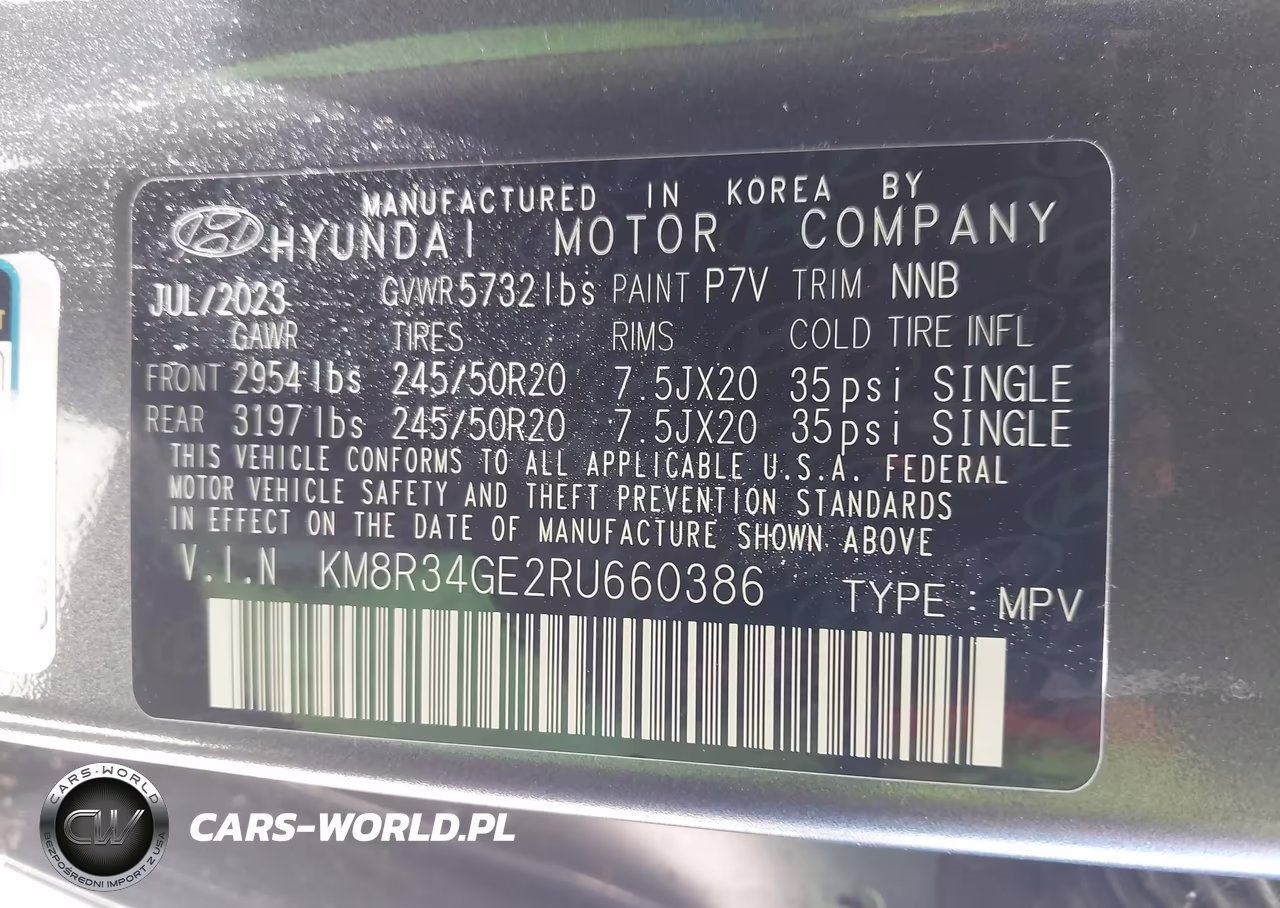 2024 Hyundai Palisade Xrt VIN:KM8R34GE2RU660386 - 9
