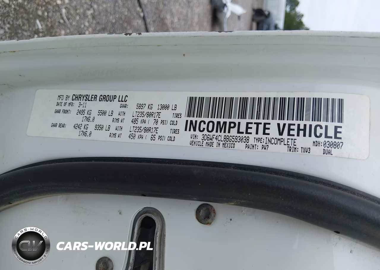 2011 Ram Ram 3500 Hd Chassis St-Slt-Laramie VIN:3D6WF4CL8BG593038 - 9