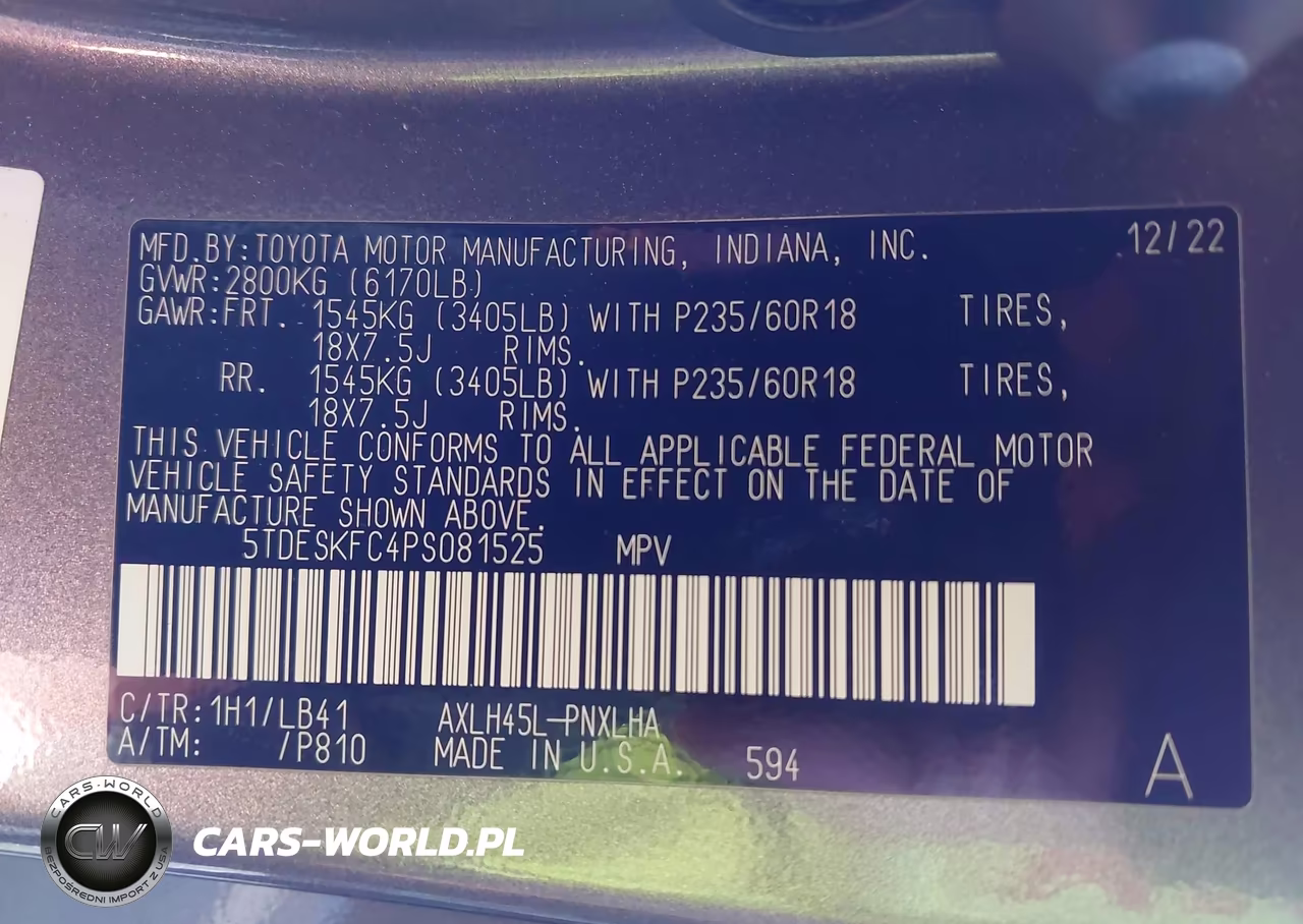 2023 Toyota Sienna Platinum VIN:5TDESKFC4PS081525 - 9