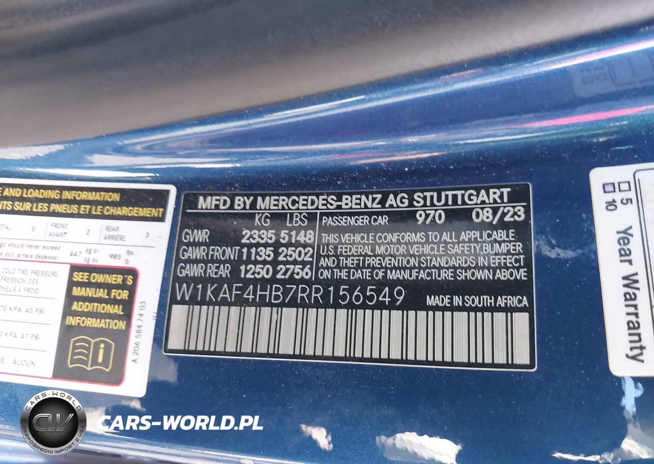2024 Mercedes-Benz C 300 VIN:W1KAF4HB7RR156549 - 9