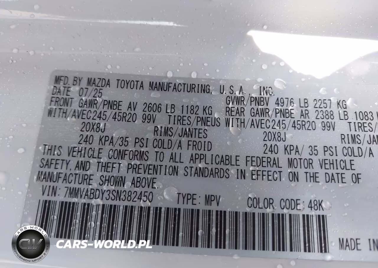 2025 Mazda Cx-50 2.5 Turbo Premium Package VIN:7MMVABDY3SN382450 - 9