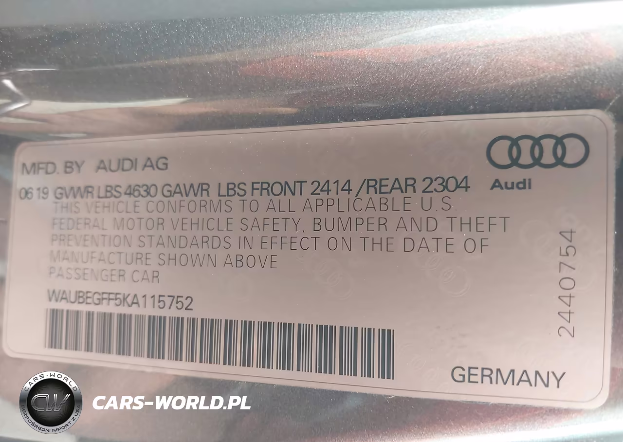 2019 Audi A3 45 Premium VIN:WAUBEGFF5KA115752 - 9