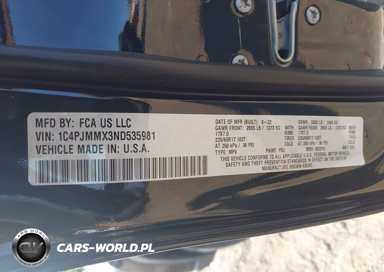 2022 Jeep Cherokee Latitude Lux 4X4 VIN:1C4PJMMX3ND535981 - 9