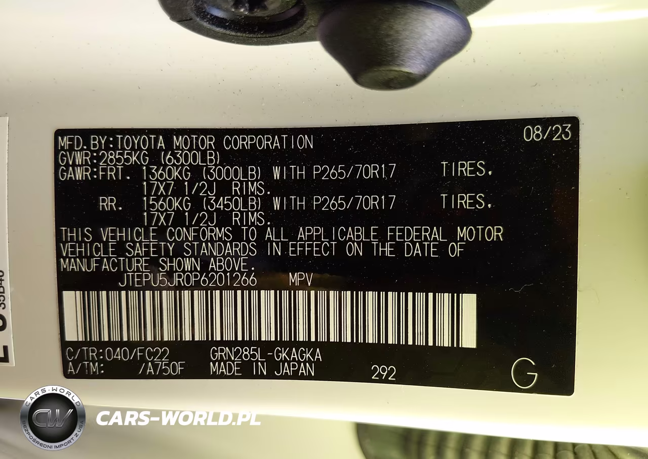 2023 Toyota 4Runner Trd Off Road VIN:JTEPU5JR0P6201266 - 9