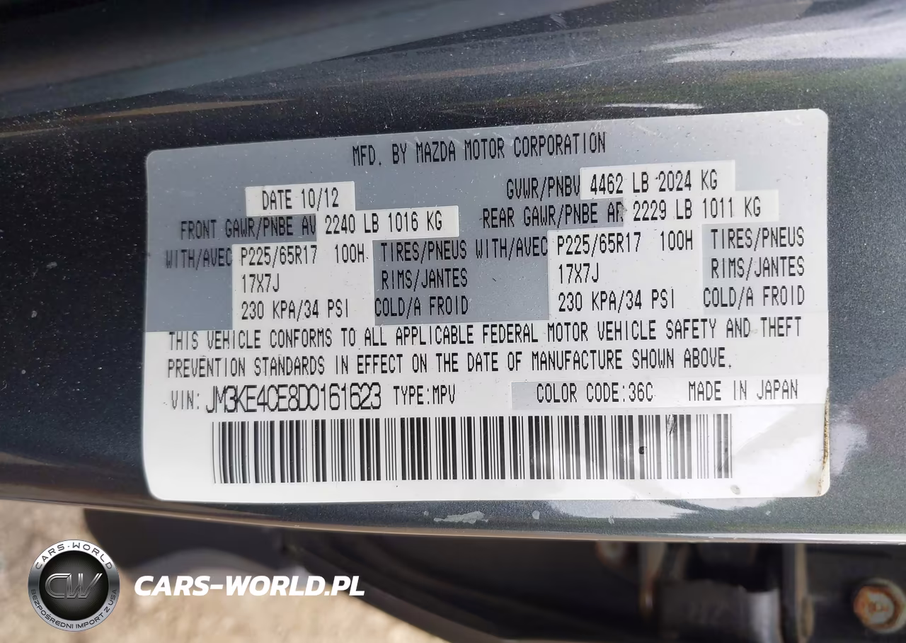 2013 Mazda Cx-5 Touring VIN:JM3KE4CE8D0161623 - 9
