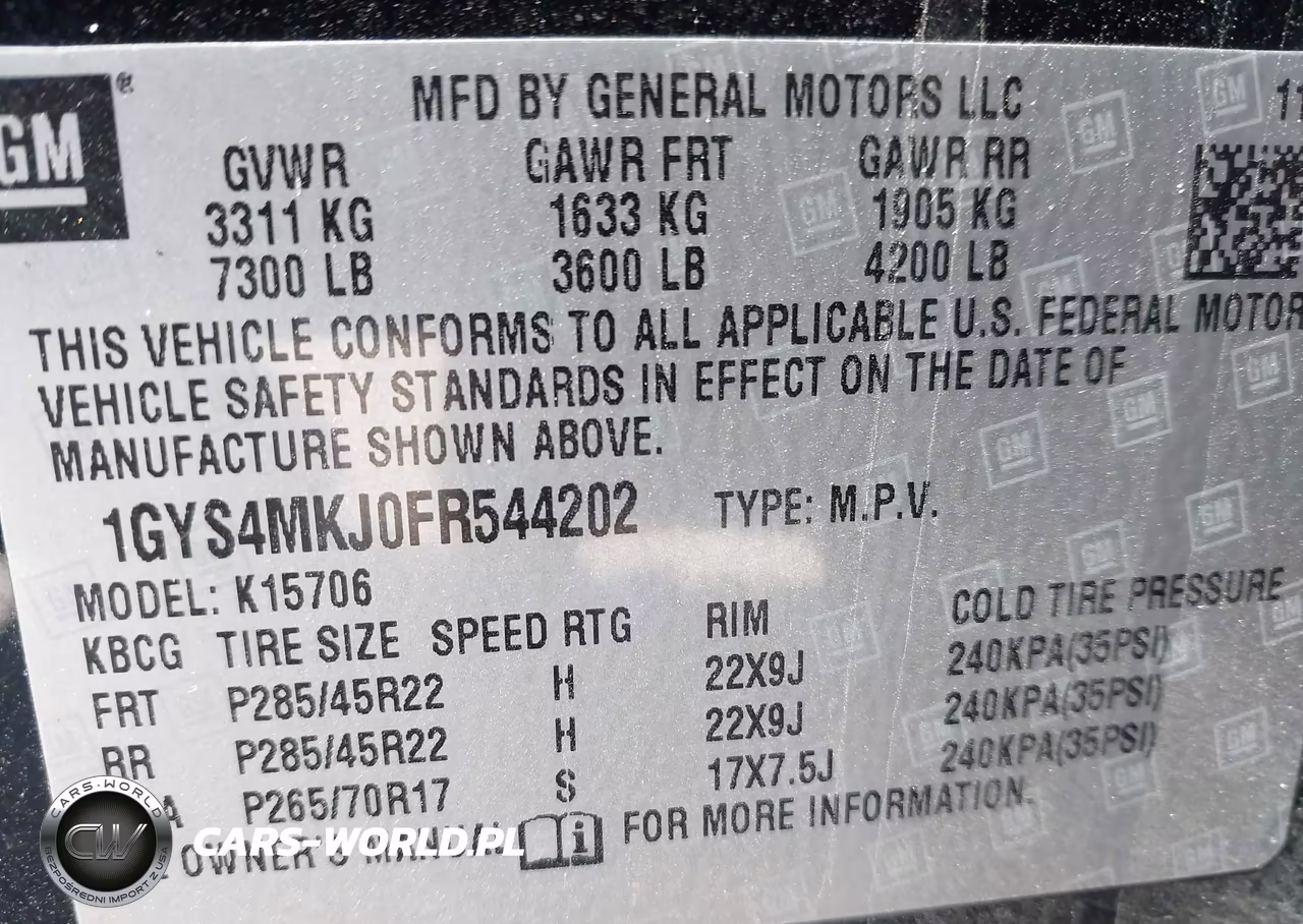 2015 Cadillac Escalade Luxury VIN:1GYS4MKJ0FR544202 - 9