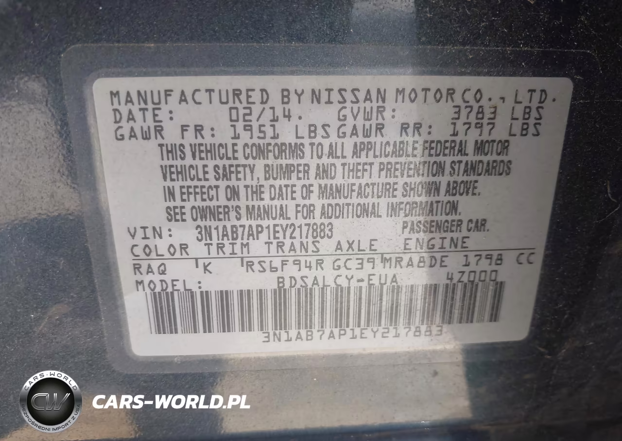 2014 Nissan Sentra S VIN:3N1AB7AP1EY217883 - 9