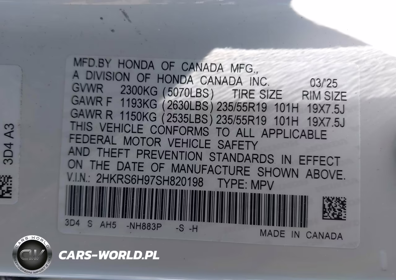 2025 Honda Cr-V Hybrid Sport Touring VIN:2HKRS6H97SH820198 - 9