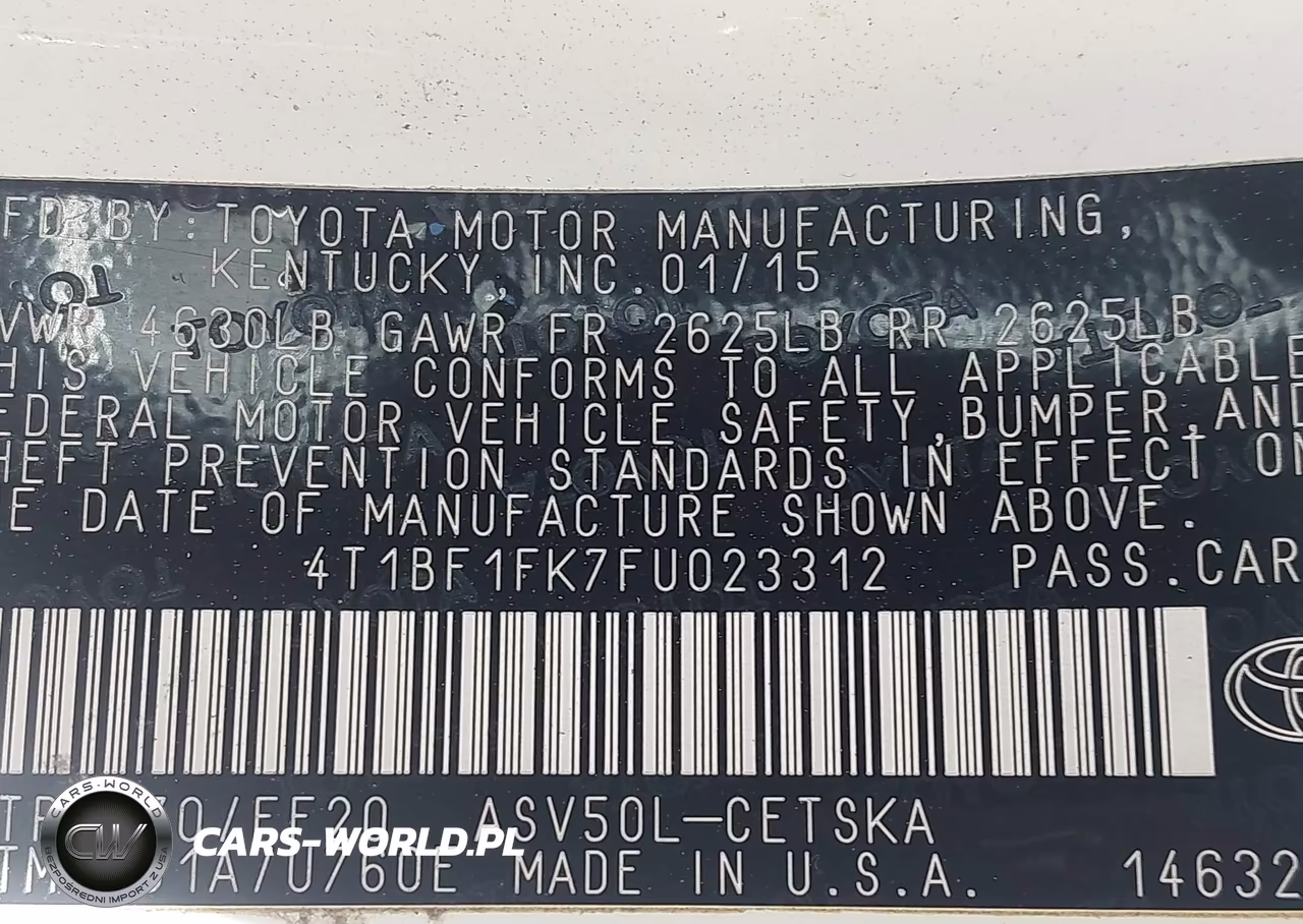 2015 Toyota Camry Se VIN:4T1BF1FK7FU023312 - 9