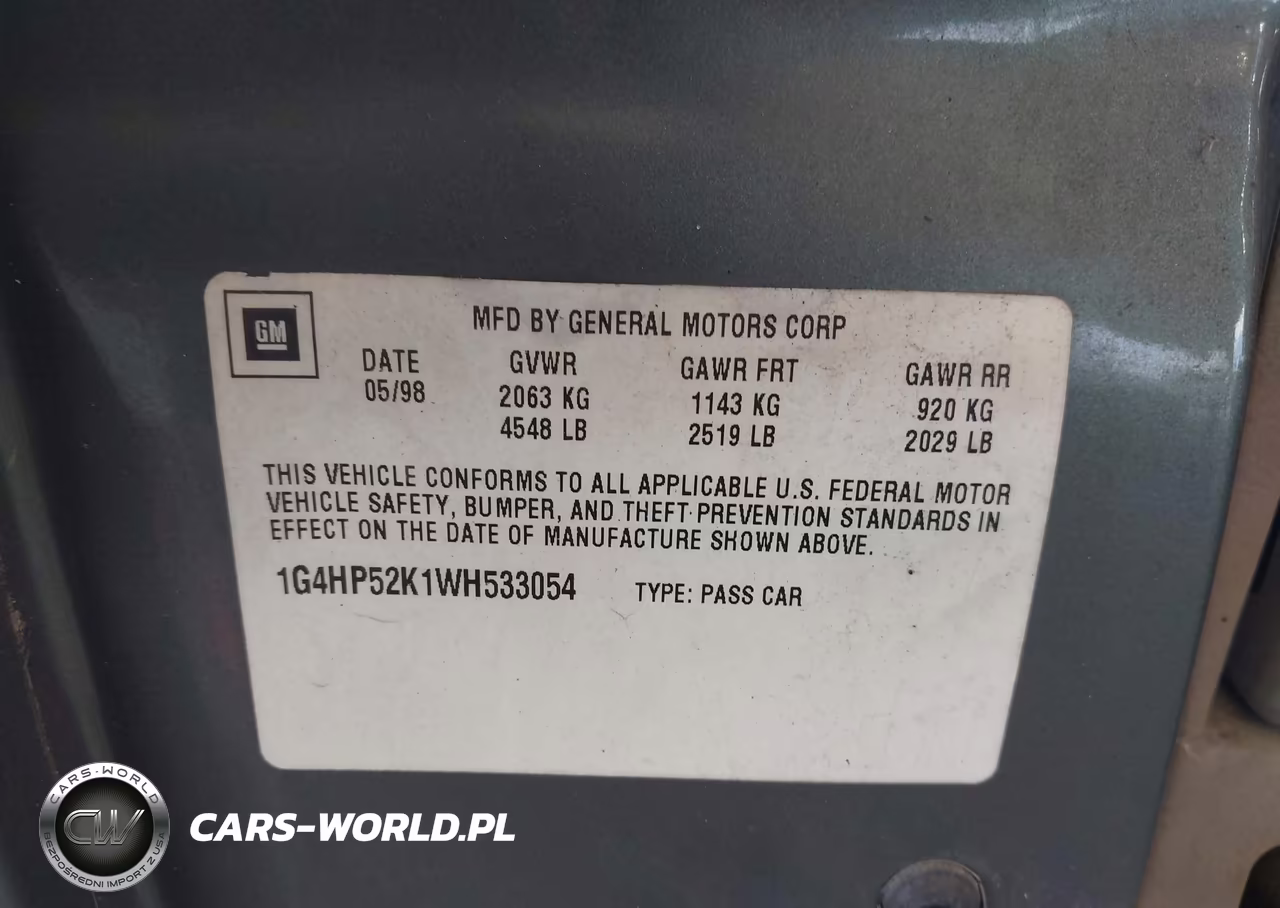 1998 Buick Lesabre Custom VIN:1G4HP52K1WH533054 - 9