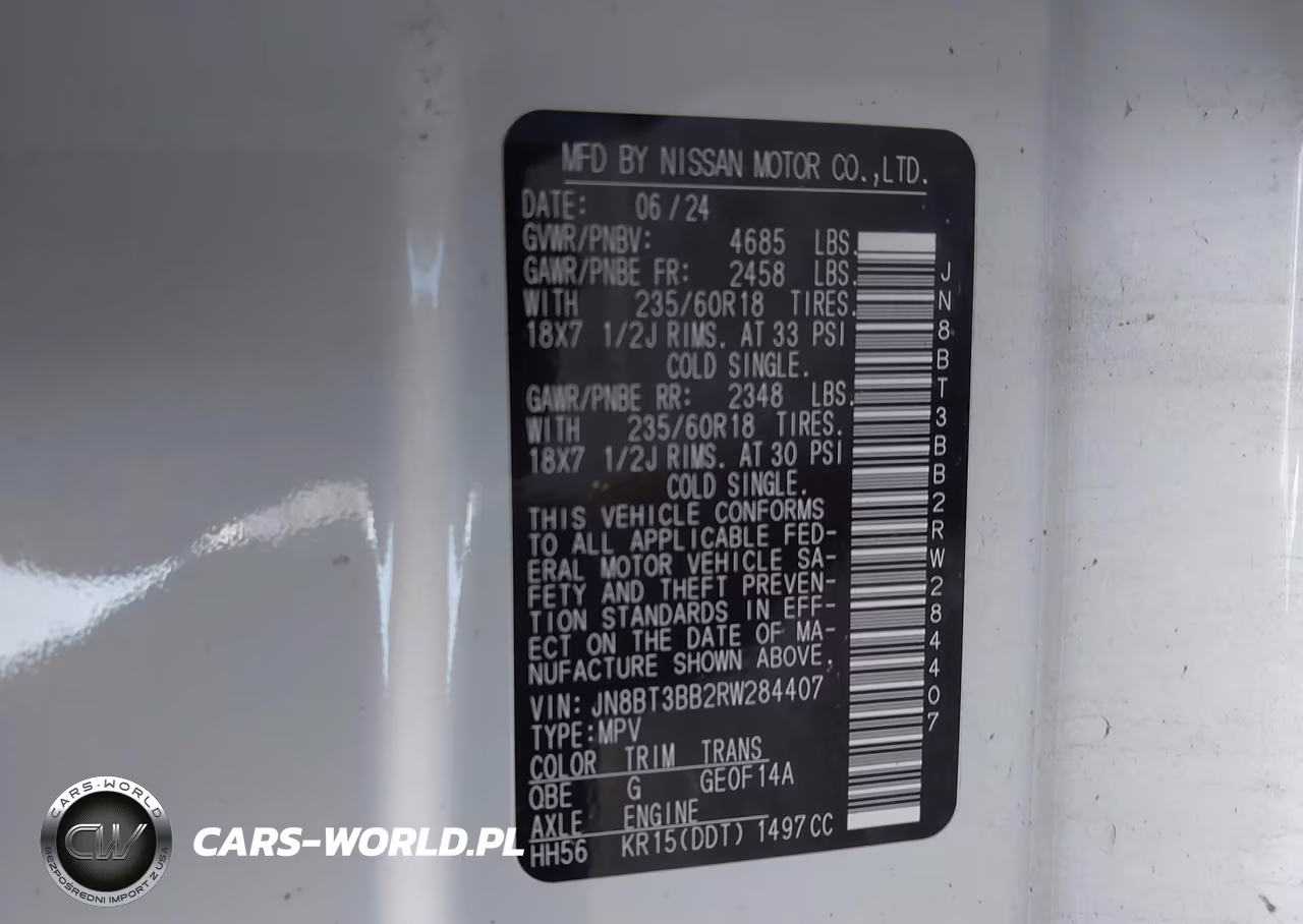 2024 Nissan Rogue Sv Intelligent Awd VIN:JN8BT3BB2RW284407 - 9