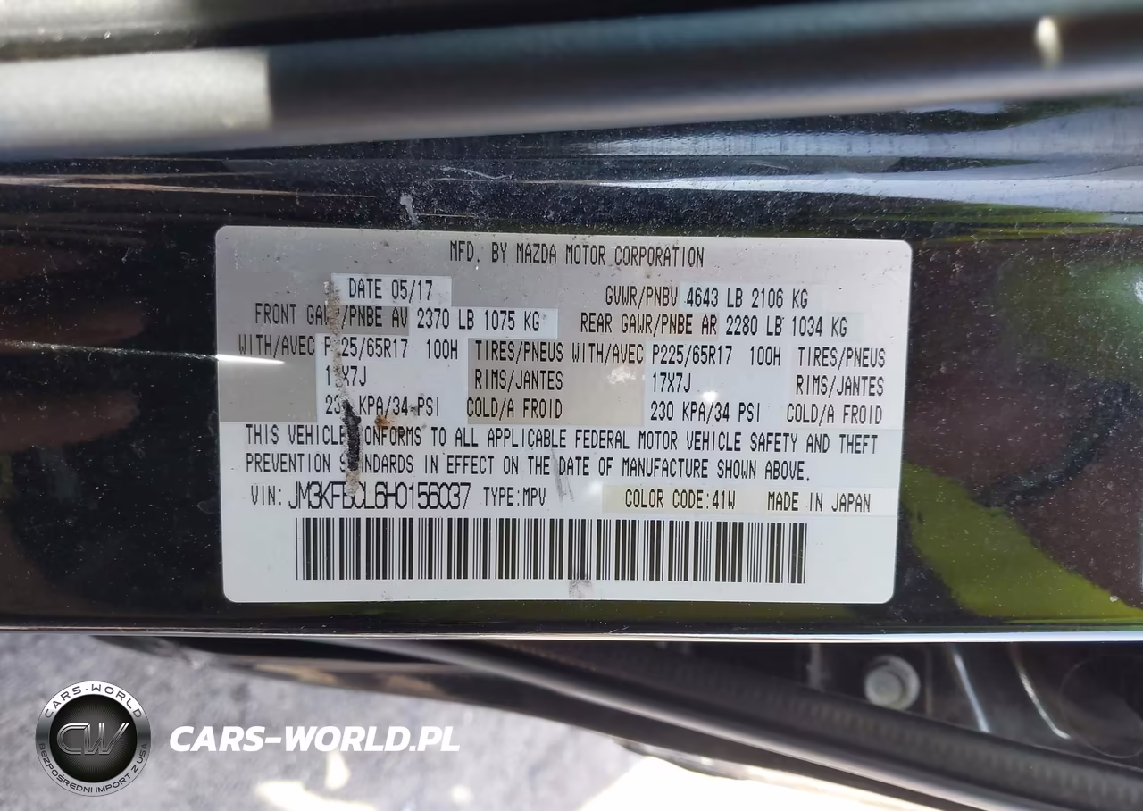 2017 Mazda Cx-5 Touring VIN:JM3KFBCL6H0156037 - 9