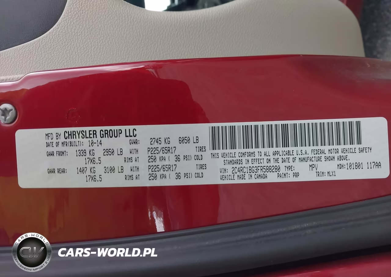 2015 Chrysler Town & Country Touring VIN:2C4RC1BG3FR588280 - 9