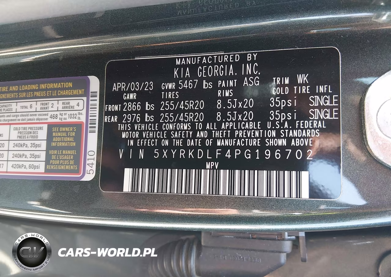 2023 Kia Sorento X-Line Sx Prestige VIN:5XYRKDLF4PG196702 - 9