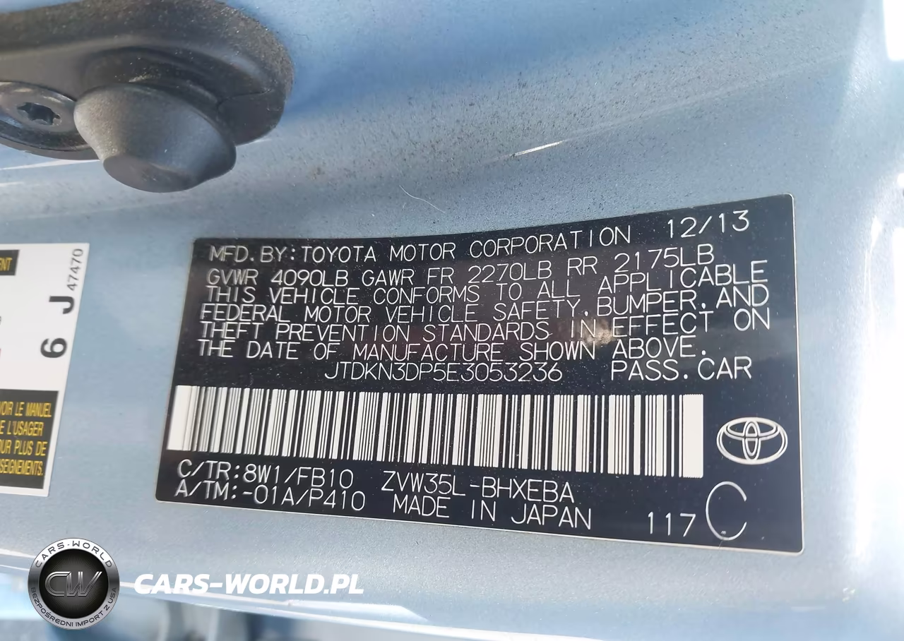 2014 Toyota Prius Plug-In VIN:JTDKN3DP5E3053236 - 9