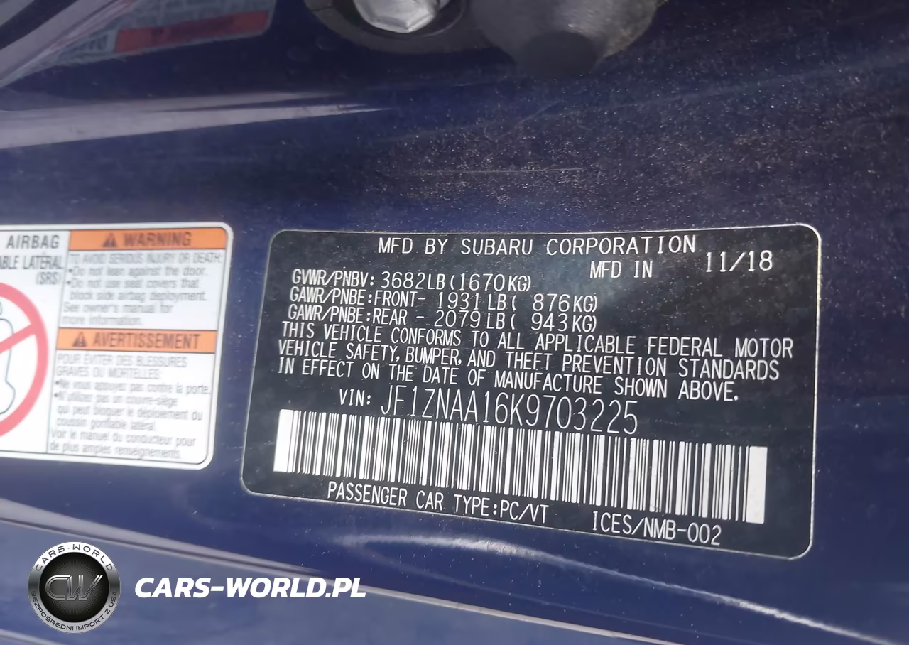 2019 Toyota 86 VIN:JF1ZNAA16K9703225 - 9