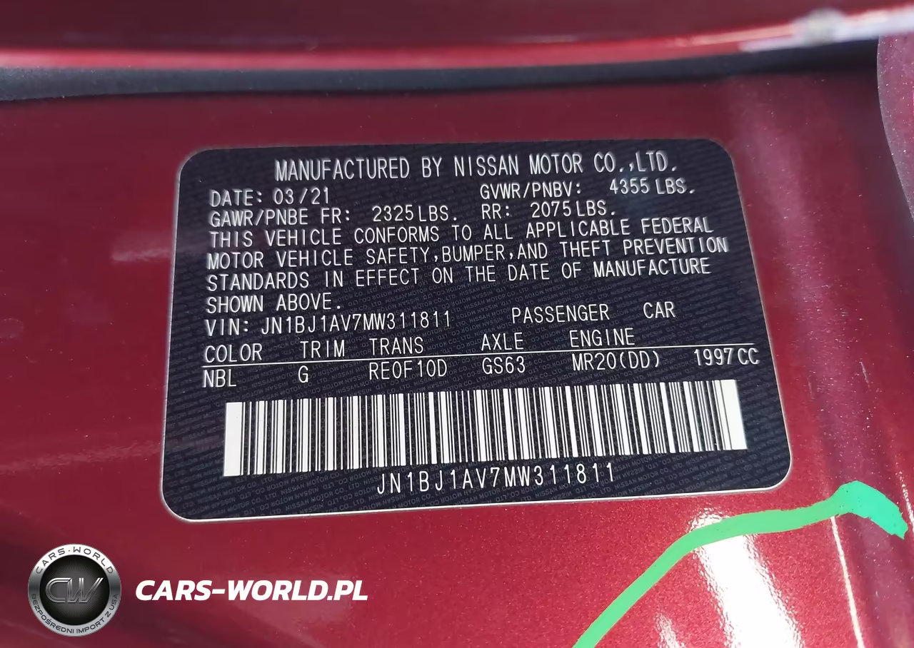 2021 Nissan Rogue Sport S Fwd Xtronic Cvt VIN:JN1BJ1AV7MW311811 - 9