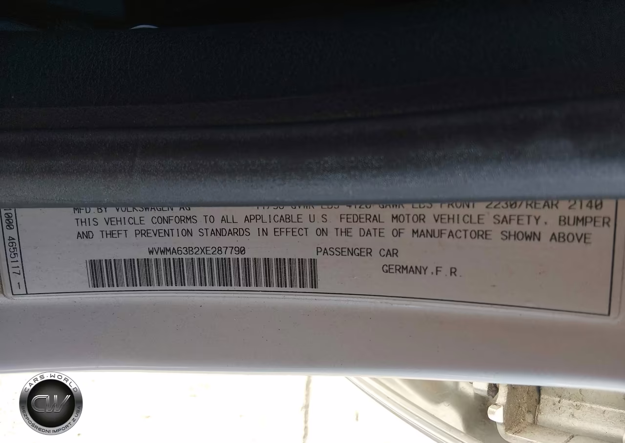 1999 Volkswagen Passat Gls VIN:WVWMA63B2XE287790 - 9