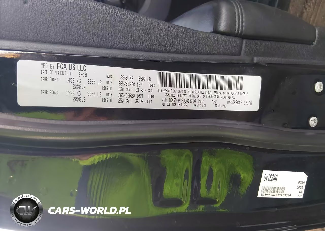 2018 Dodge Durango Sxt Rwd VIN:1C4RDHAG7JC413734 - 9