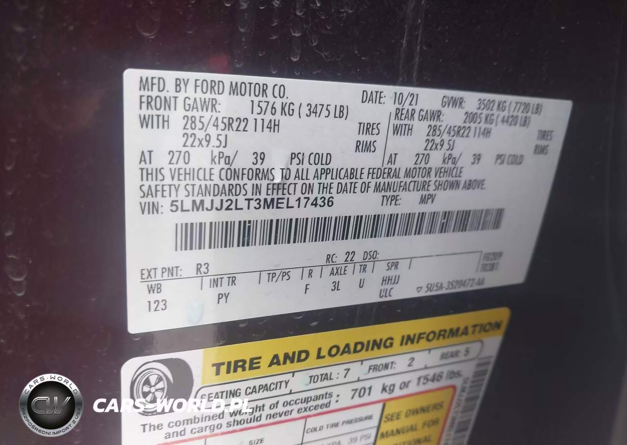 2021 Lincoln Navigator Reserve VIN:5LMJJ2LT3MEL17436 - 9
