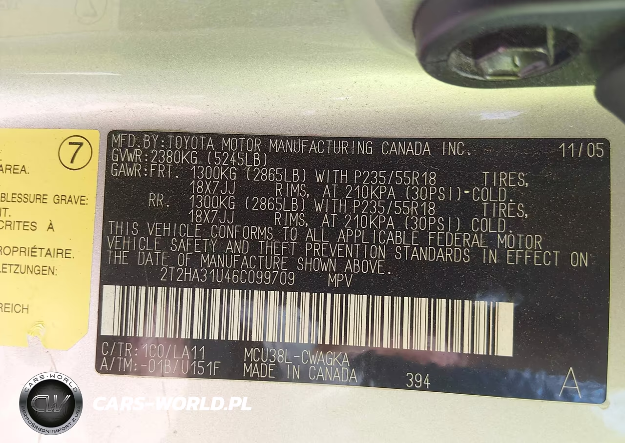 2006 Lexus Rx 330 VIN:2T2HA31U46C099709 - 9