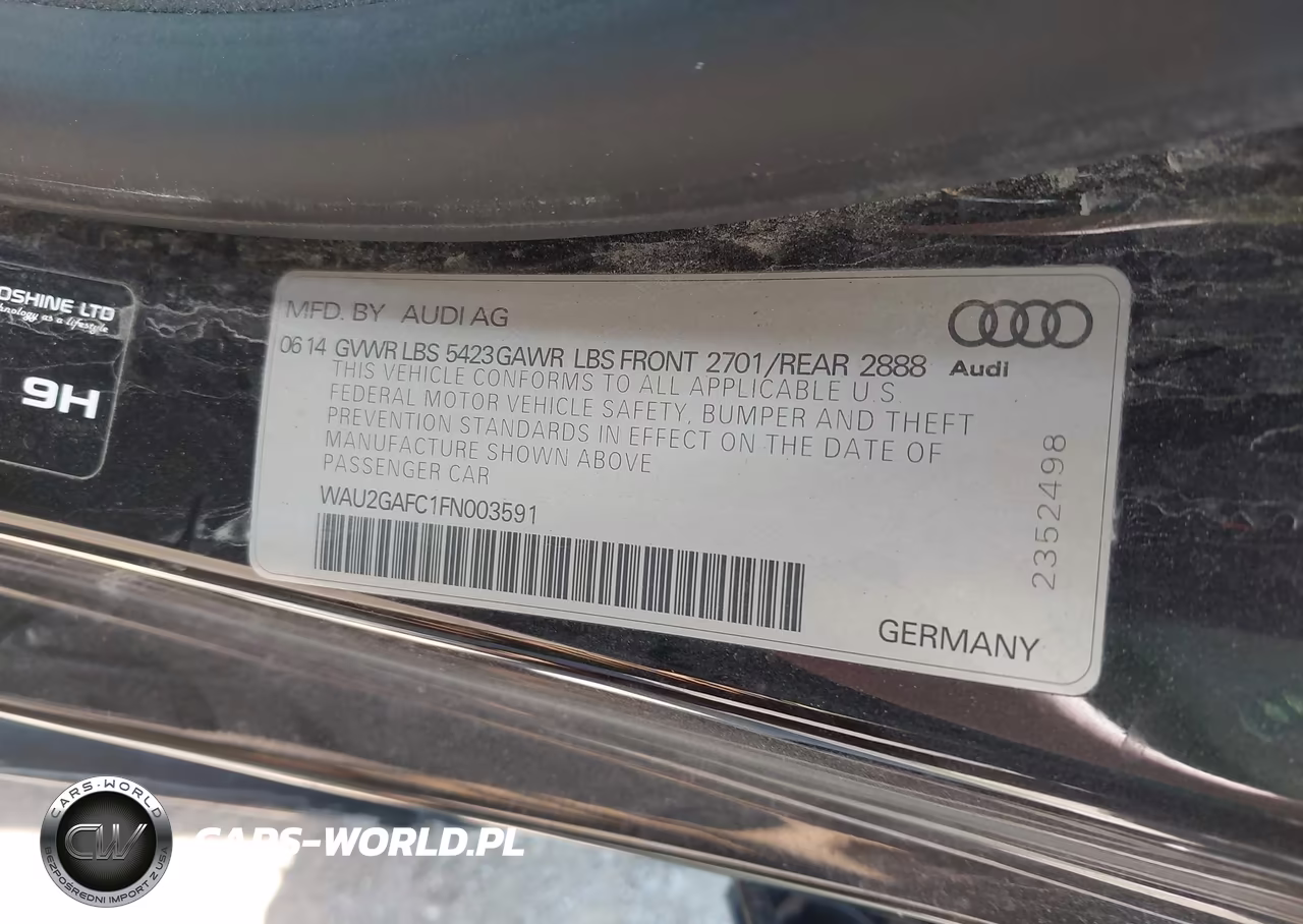 2015 Audi A7 3.0T Premium Plus VIN:WAU2GAFC1FN003591 - 9