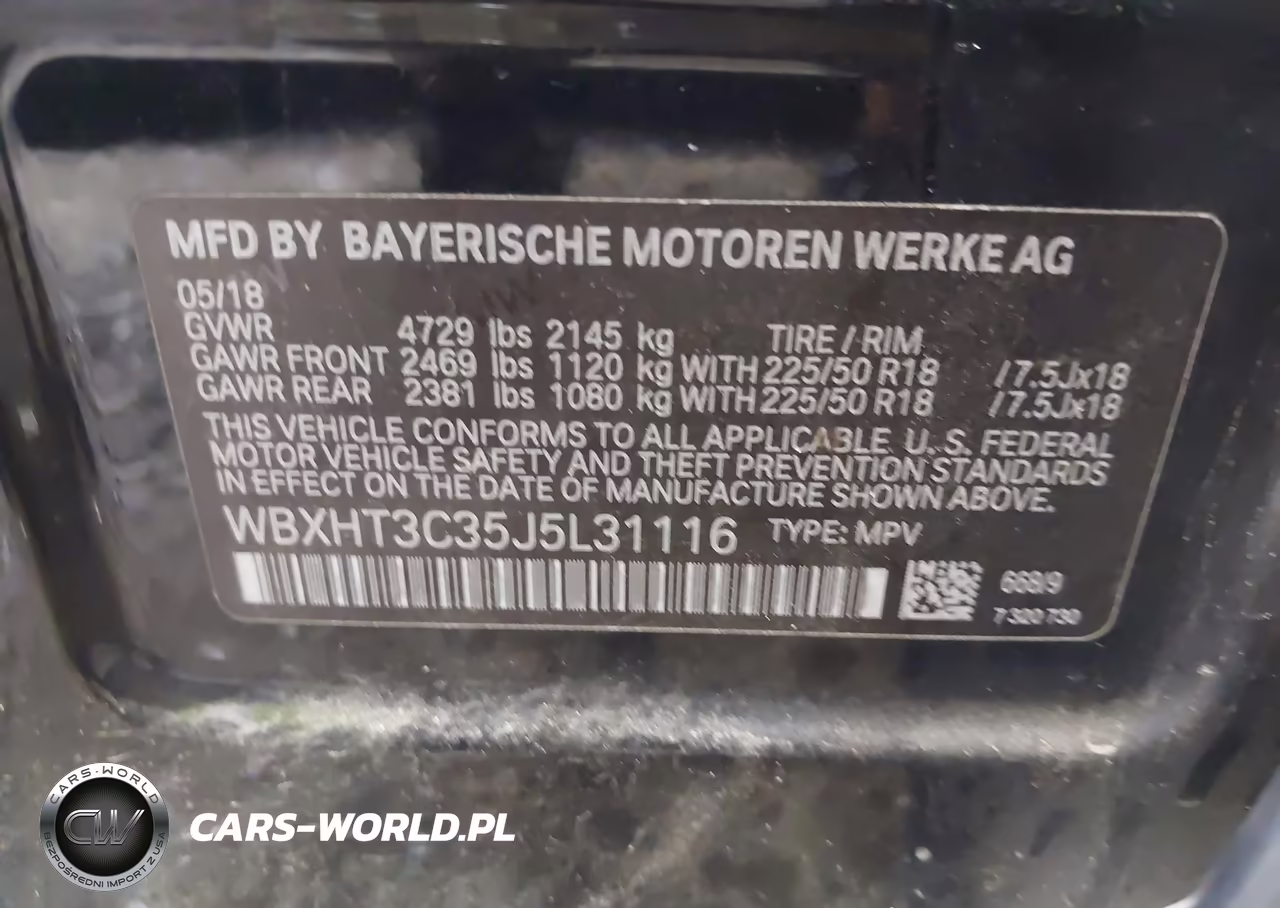 2018 BMW X1 xDrive28I VIN:WBXHT3C35J5L31116 - 9