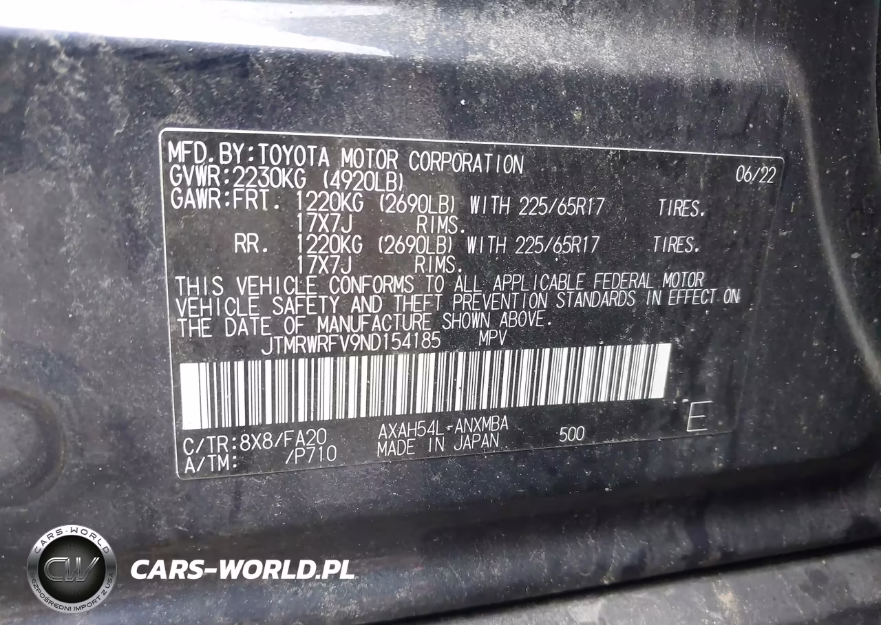 2022 Toyota Rav4 Hybrid Xle VIN:JTMRWRFV9ND154185 - 9