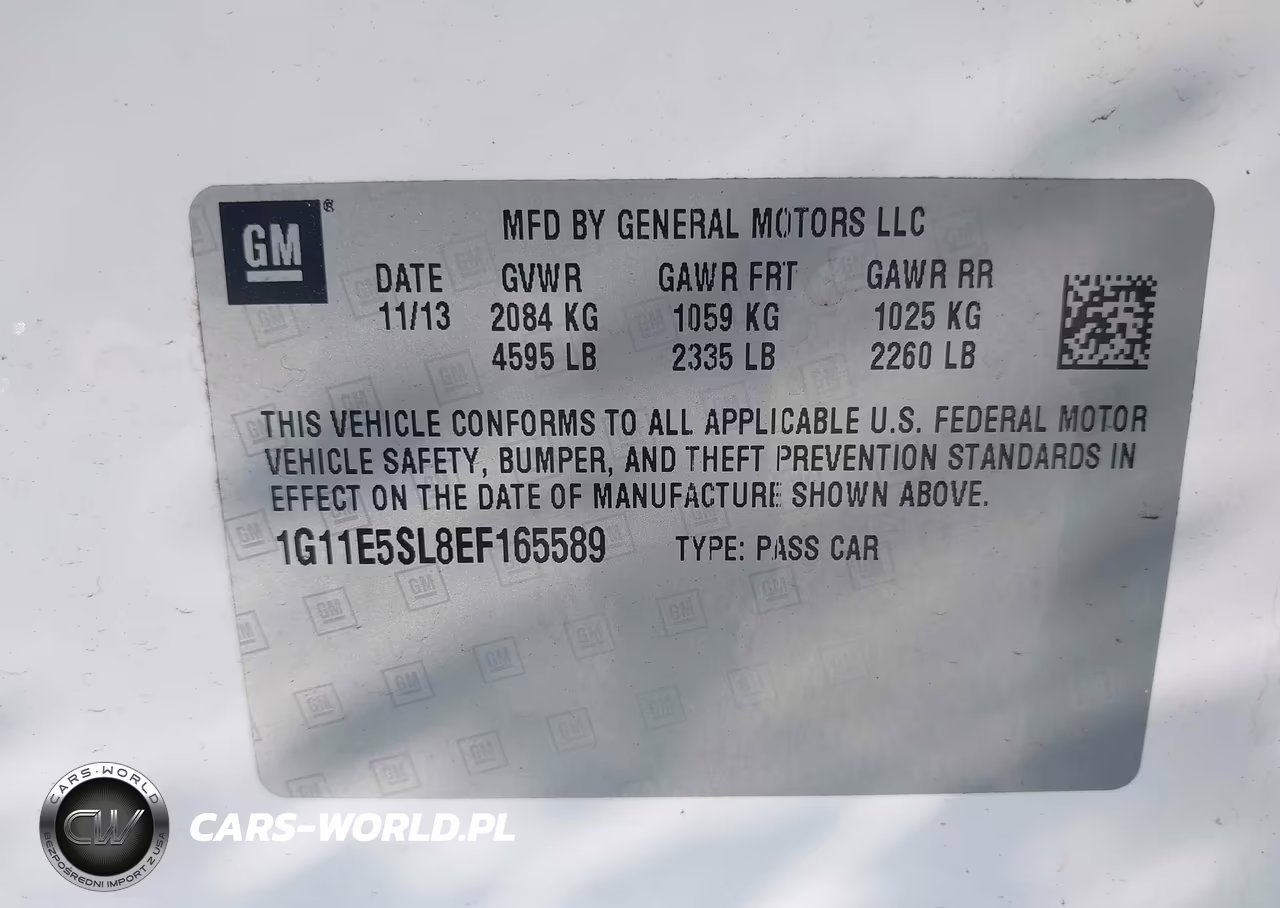 2014 Chevrolet Malibu 2Lt VIN:1G11E5SL8EF165589 - 9