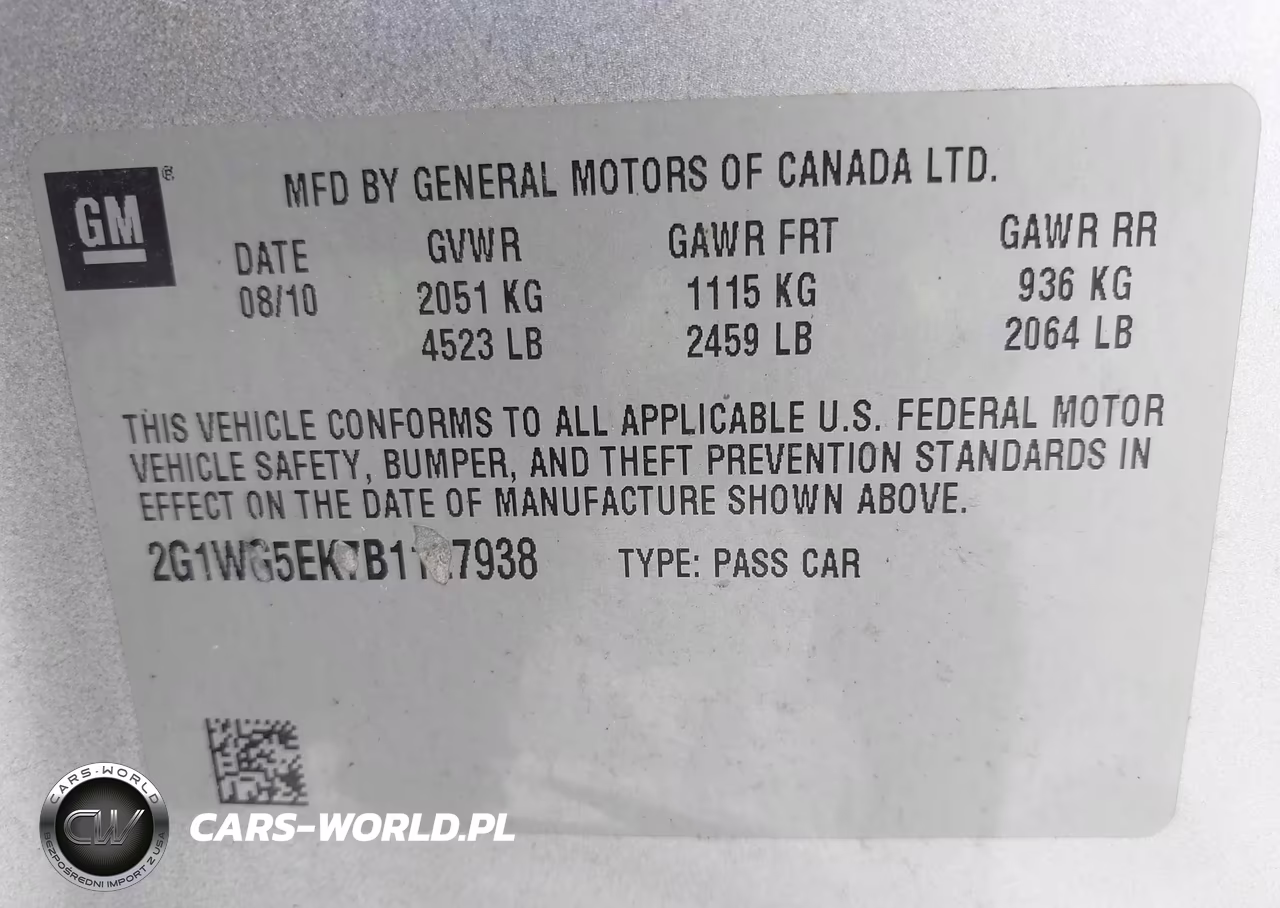 2011 Chevrolet Impala Ls VIN:2G1WA5EK8B1174283 - 9