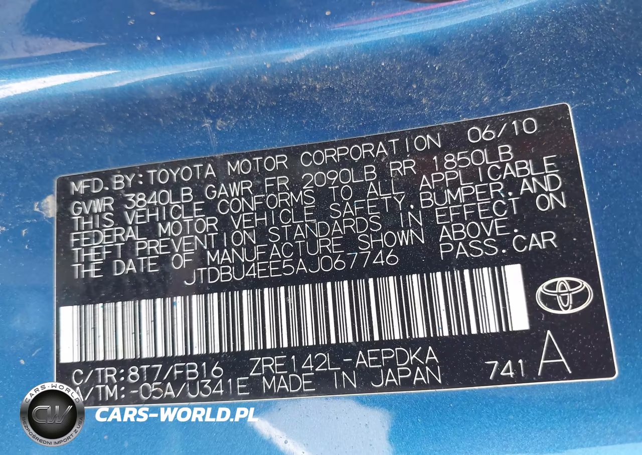 2010 Toyota Corolla VIN:JTDBU4EE5AJ067746 - 9