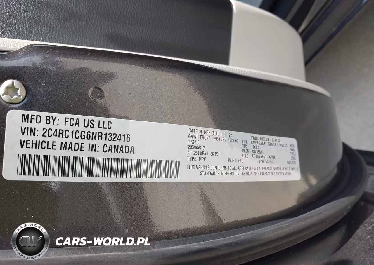 2022 Chrysler Voyager Lx VIN:2C4RC1CG6NR132416 - 9