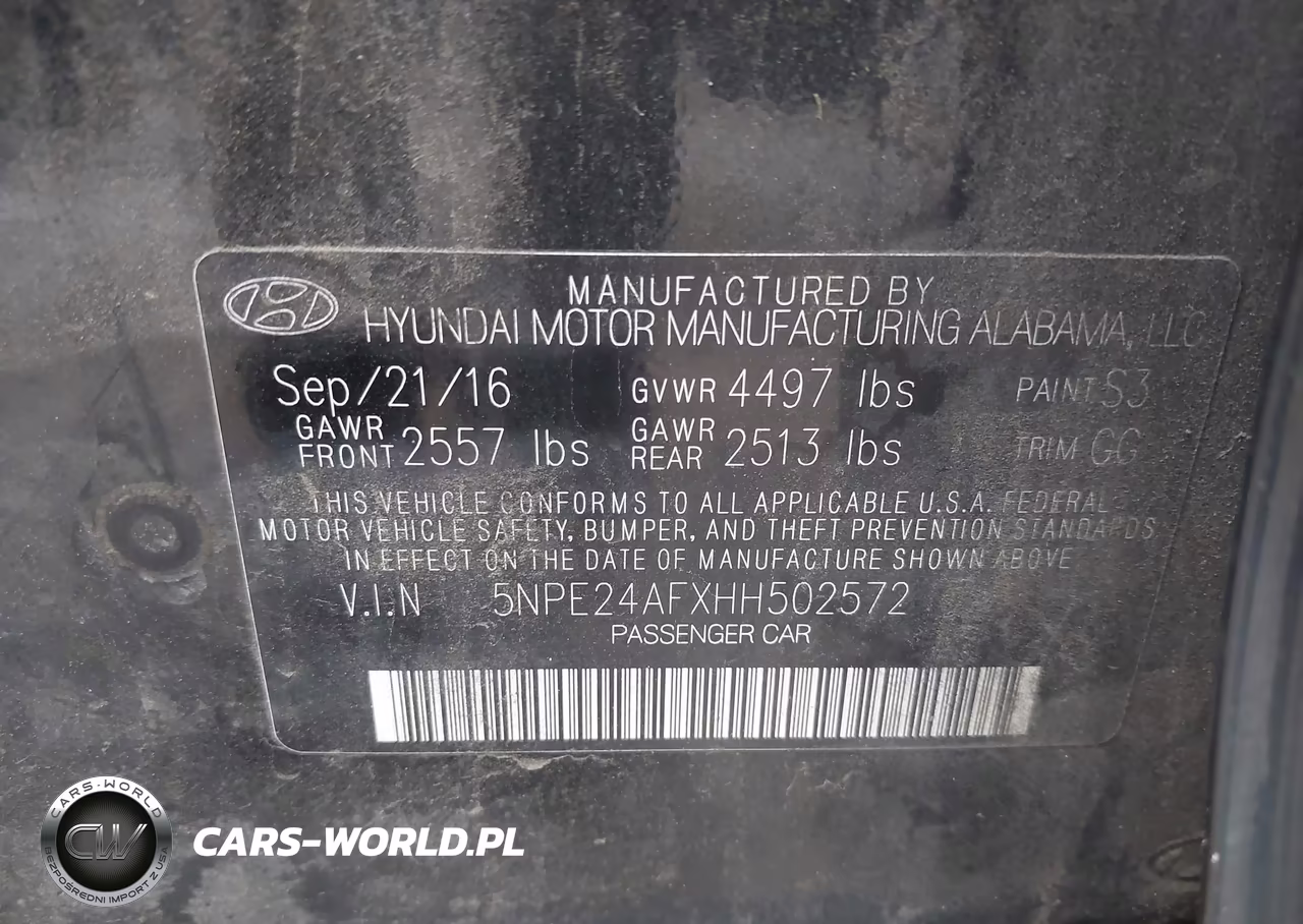 2017 Hyundai Sonata VIN:5NPE24AFXHH502572 - 9