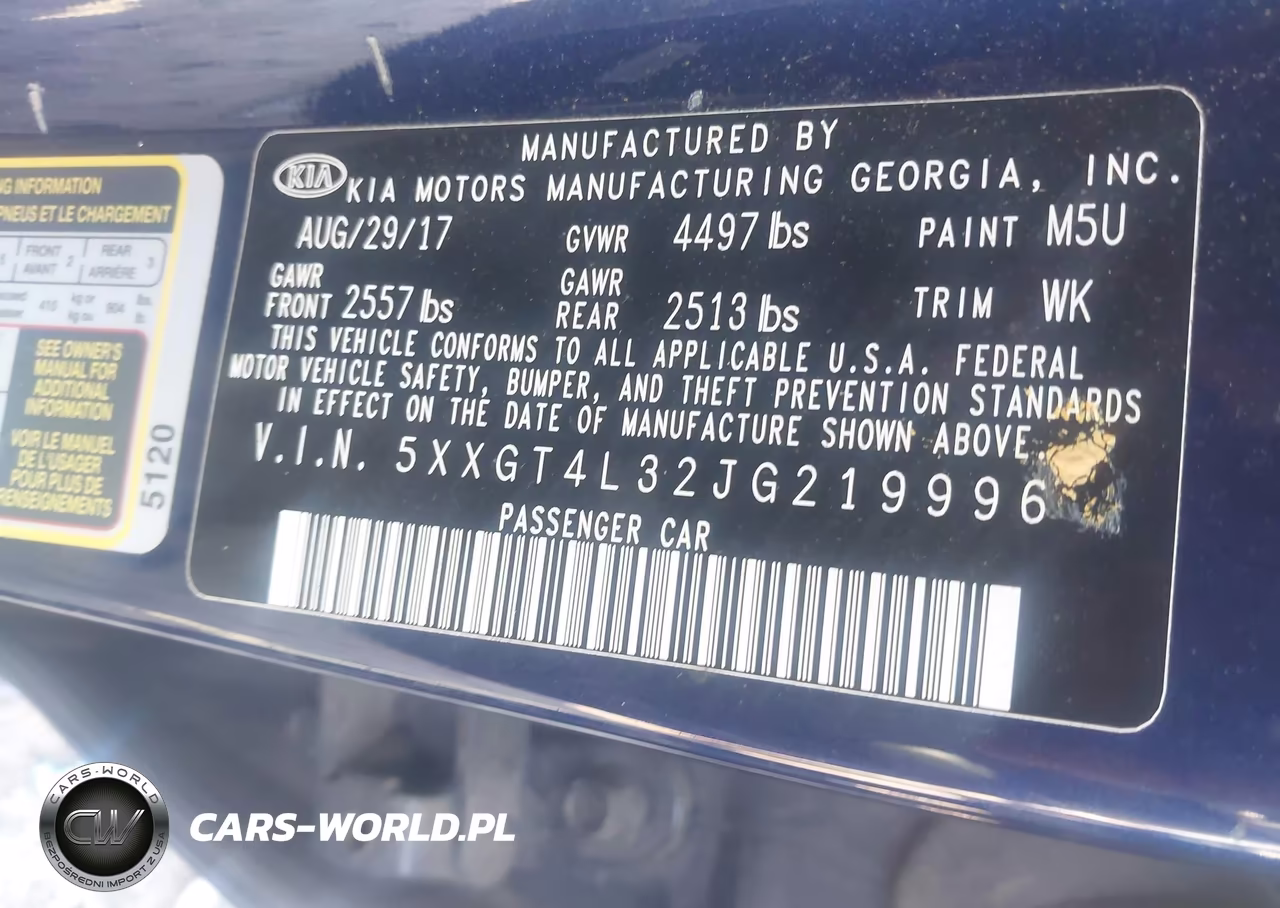 2018 Kia Optima Lx VIN:5XXGT4L32JG219996 - 9