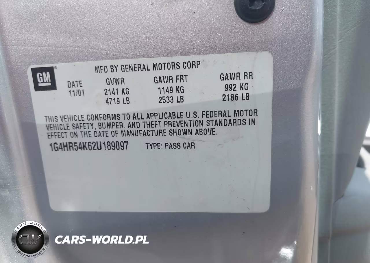2002 Buick Lesabre Limited VIN:1G4HR54K62U189097 - 9