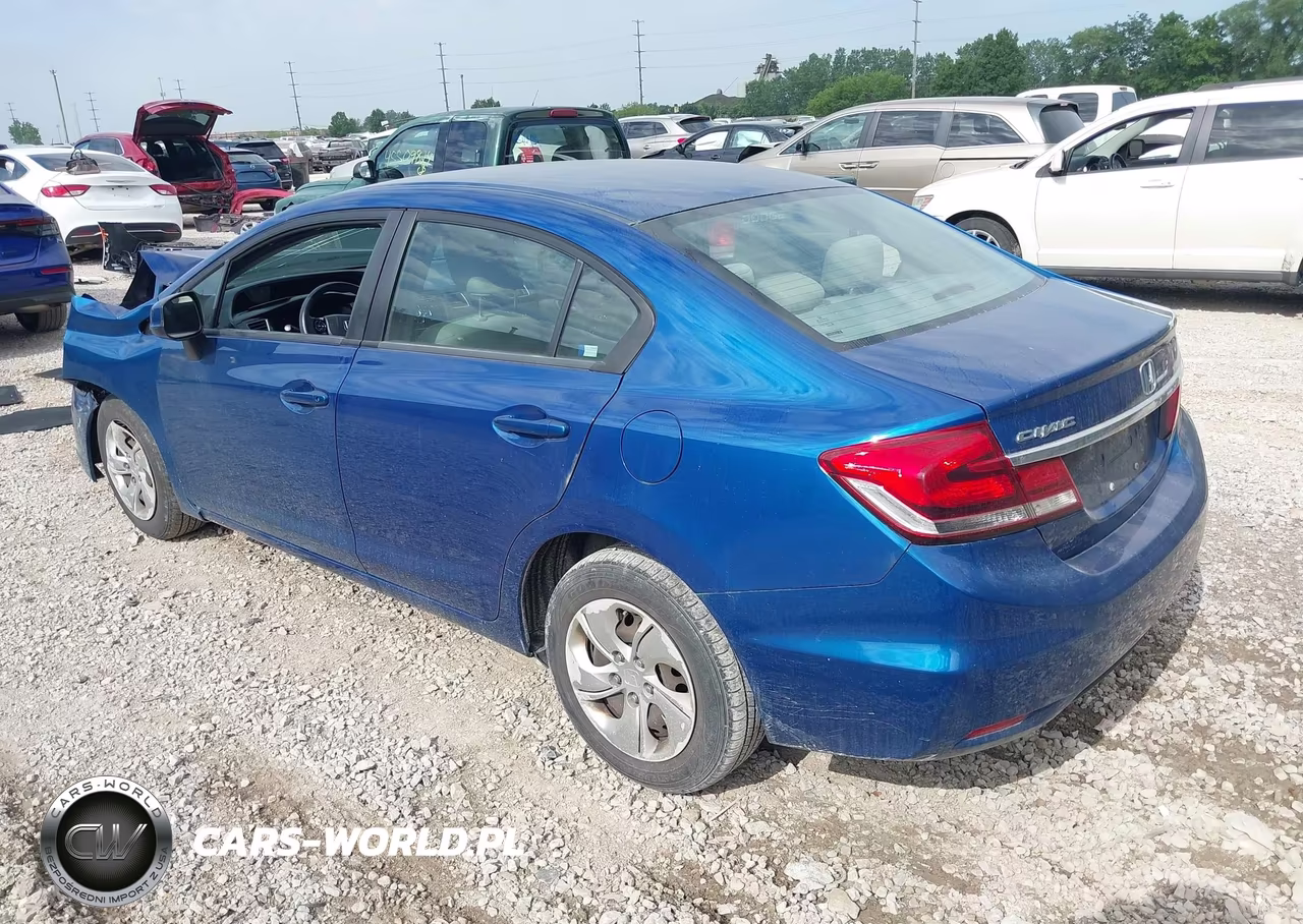 2013 Honda Civic Lx VIN:19XFB2F57DE088304 - 3