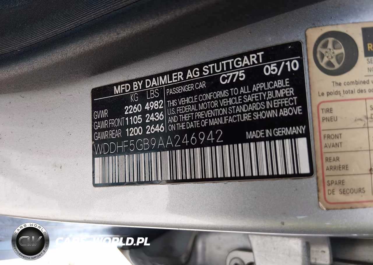 2010 Mercedes-Benz E 350 VIN:WDDHF5GB9AA246942 - 9