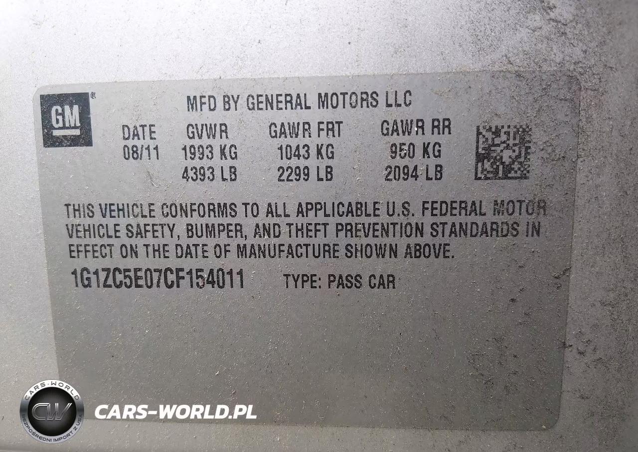 2012 Chevrolet Malibu 1Lt VIN:1G1ZC5E07CF154011 - 9